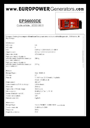 Generatori diesel Europower EPS6000DE (S)