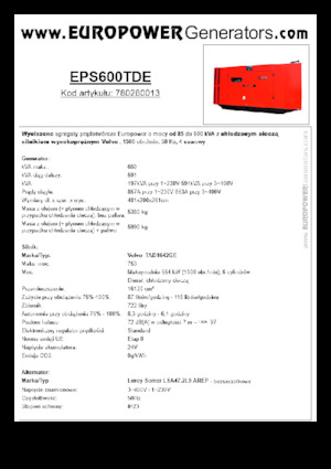 Generatori diesel Europower EPS600TDE (LS)