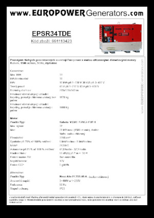 Generatori diesel Europower EPSR34TDE (MA)