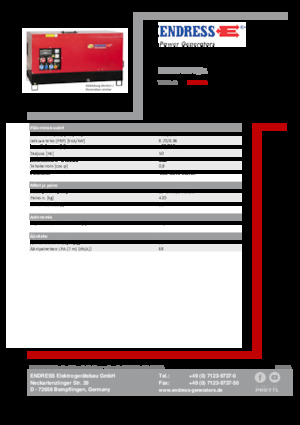 Generatori diesel Endress ESE 10 YW-B/A 