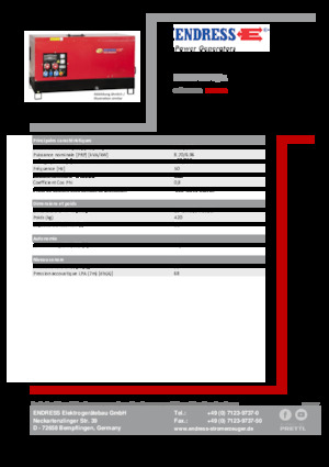 Generatori diesel Endress ESE 10 YW-B/A 