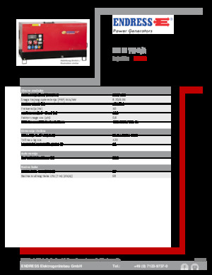 Generatori diesel Endress ESE 10 YW-B/A 