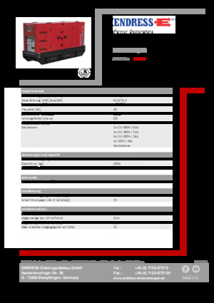 Generatori diesel Endress ESE 100 IW/RS