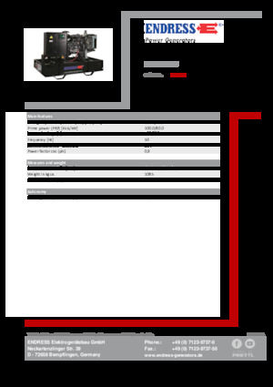 Generatori diesel Endress ESE 110 PW 