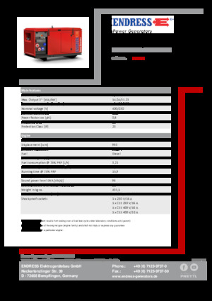 Generatori diesel Endress ESE 1306 DYS-GT ES ISO DI