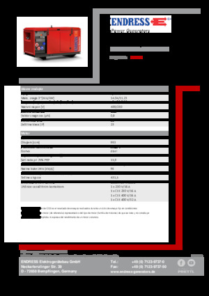 Generatori diesel Endress ESE 1306 DYS-GT ES ISO DI