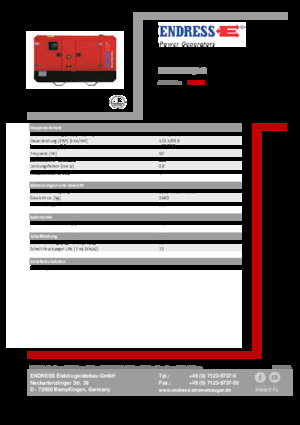 Generatori diesel Endress ESE 135 IW/AS