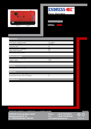 Generatori diesel Endress ESE 135 IW/AS