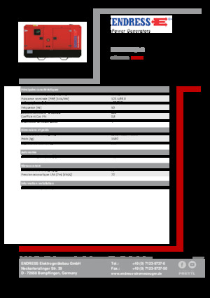 Generatori diesel Endress ESE 135 IW/AS