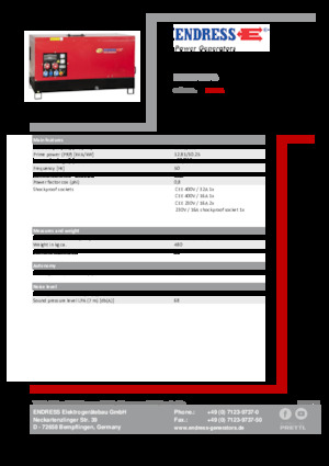 Generatori diesel Endress ESE 15 YW-B