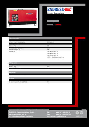 Generatori diesel Endress ESE 15 YW-B
