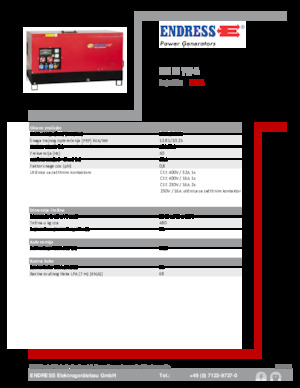 Generatori diesel Endress ESE 15 YW-B