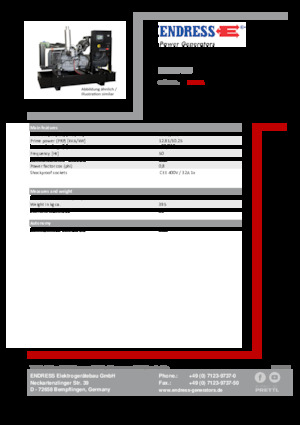 Generatori diesel Endress ESE 15 YW 