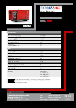 Generatori diesel Endress ESE 1606 DYS-GT ES ISO DI