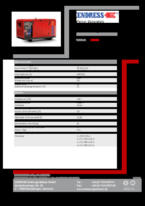 Generatori diesel Endress ESE 1606 DYS-GT ES ISO DI