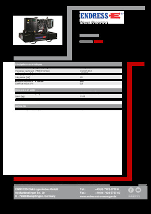 Generatori diesel Endress ESE 165 PW 