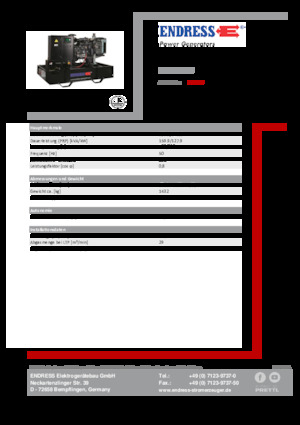 Generatori diesel Endress ESE 175 IW