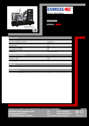 Generatori diesel Endress ESE 20 YW 
