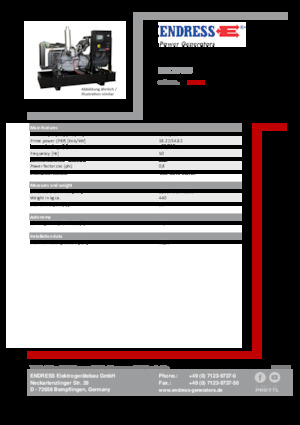 Generatori diesel Endress ESE 20 YW 