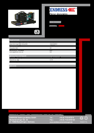 Generatori diesel Endress ESE 275 IW