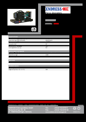 Generatori diesel Endress ESE 330 IW