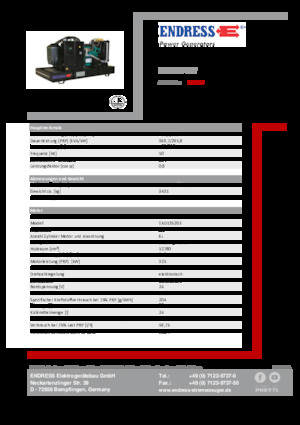 Generatori diesel Endress ESE 405 VW 