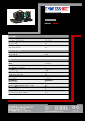Generatori diesel Endress ESE 405 VW 