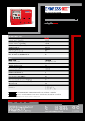 Generatori a benzina Endress ESE 608 DHG ES DI ISO Duplex Silent