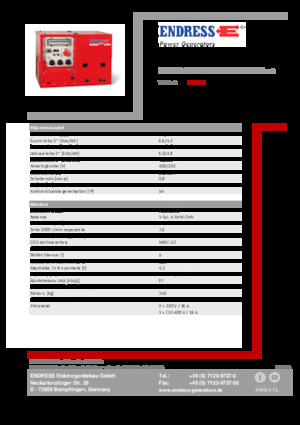 Generatori a benzina Endress ESE 608 DHG ES DI ISO Duplex Silent