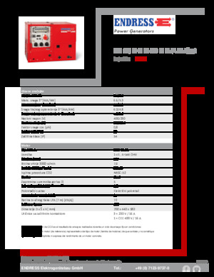 Generatori a benzina Endress ESE 608 DHG ES DI ISO Duplex Silent