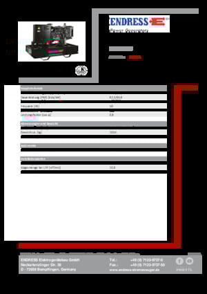 Generatori diesel Endress ESE 90 PW 