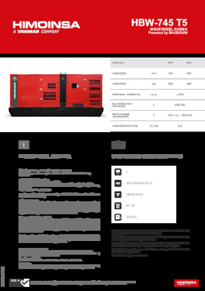 Generatori diesel HIMOINSA HBW-745 T5