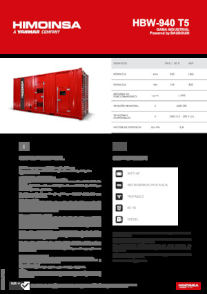 Generatori diesel HIMOINSA HBW-940 T5