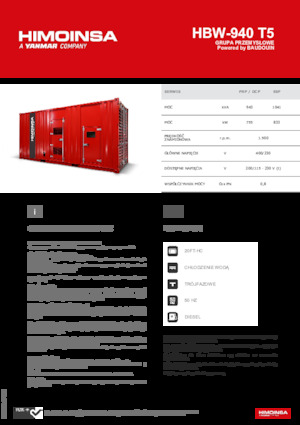Generatori diesel HIMOINSA HBW-940 T5