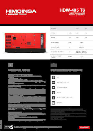 Generatori diesel HIMOINSA HDW-405 T6