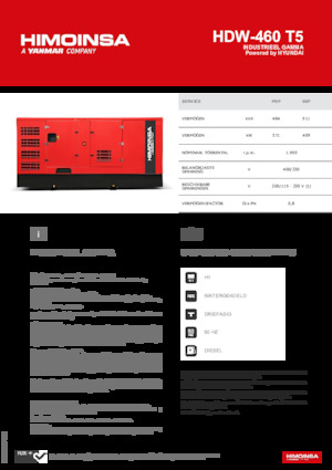 Generatori diesel HIMOINSA HDW-460 T5
