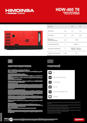 Generatori diesel HIMOINSA HDW-460 T6
