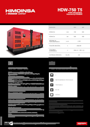 Generatori diesel HIMOINSA HDW-750 T5