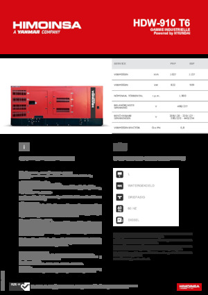 Generatori diesel HIMOINSA HDW-910 T6