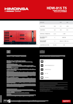 Generatori diesel HIMOINSA HDW-915 T5