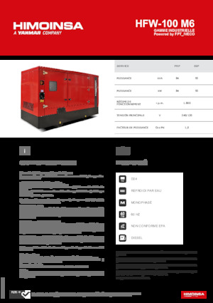 Generatori diesel HIMOINSA HFW-100 M6