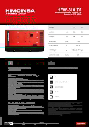 Generatori diesel HIMOINSA HFW-310 T5
