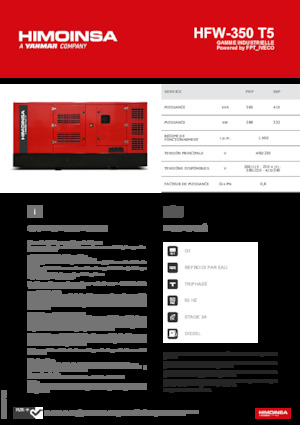 Generatori diesel HIMOINSA HFW-350 T5