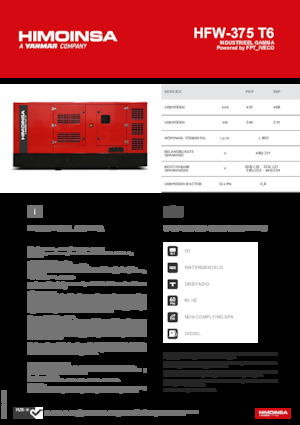 Generatori diesel HIMOINSA HFW-375 T6