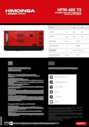 Generatori diesel HIMOINSA HFW-400 T5