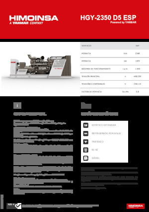 Generatori diesel HIMOINSA HGY-2350 D5 ESP