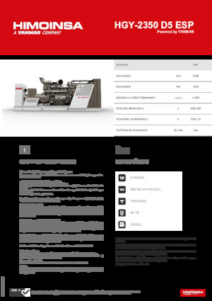 Generatori diesel HIMOINSA HGY-2350 D5 ESP