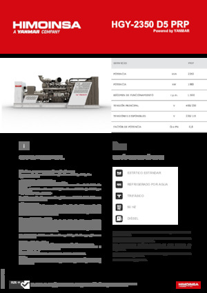 Generatori diesel HIMOINSA HGY-2350 D5 PRP