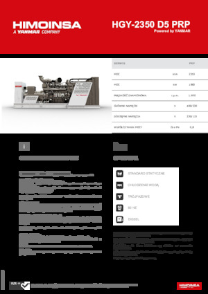 Generatori diesel HIMOINSA HGY-2350 D5 PRP