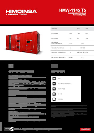 Generatori diesel HIMOINSA HMW-1145 T5